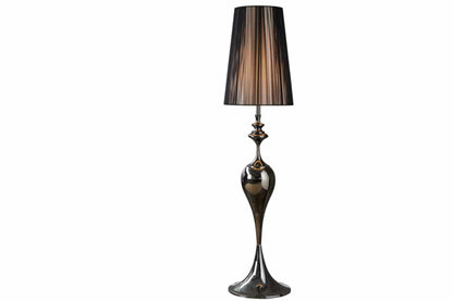 Edle Design Stehlampe LUCIE 160cm schwarz Barock Stil Stehleuchte