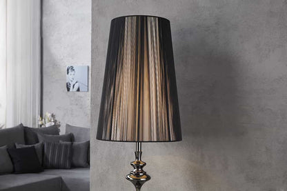 Edle Design Stehlampe LUCIE 160cm schwarz Barock Stil Stehleuchte